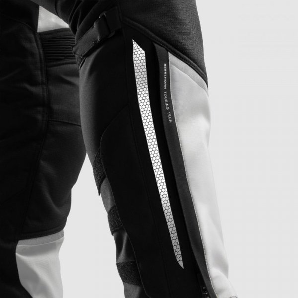 SPODNIE MOTOCYKLOWE TEKSTYLNE DAMSKIE REBELHORN HARDY 3.0 BLACK GREY WXL