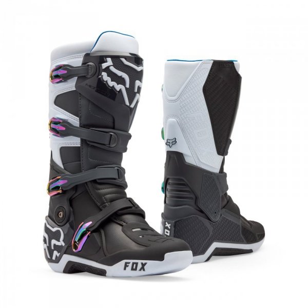 BUTY MOTOCYKLOWE FOX MOTION BLACK GREY WHITE 10