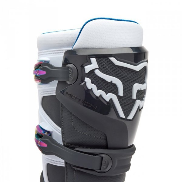 BUTY MOTOCYKLOWE FOX MOTION BLACK GREY WHITE 11