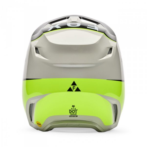 KASK MOTOCYKLOWY FOX V1 COLLECT GREY YELLOW S