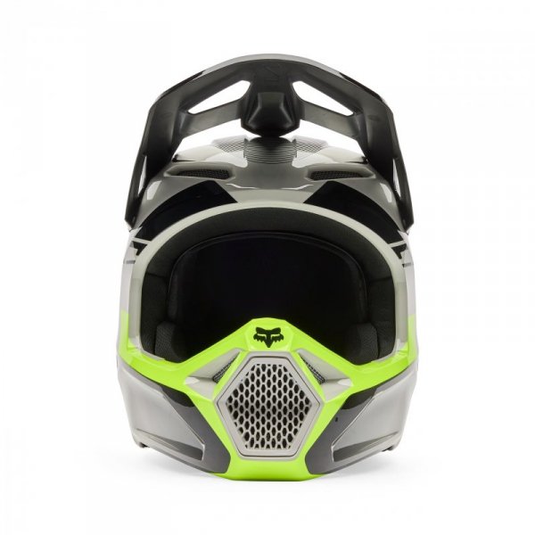 KASK MOTOCYKLOWY FOX V1 COLLECT GREY YELLOW L