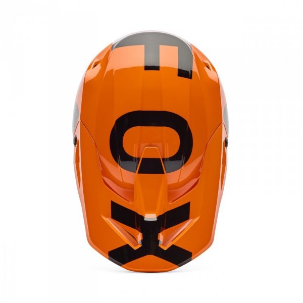KASK MOTOCYKLOWY FOX V1 SHIELD FLUO ORANGE L