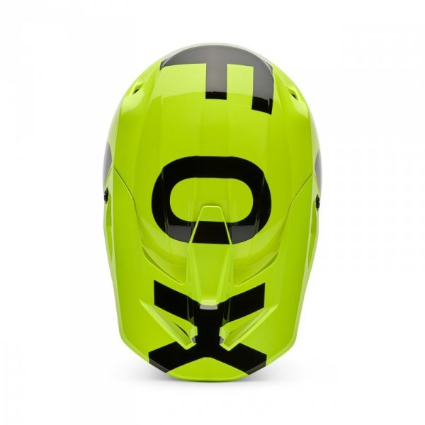 KASK MOTOCYKLOWY FOX V1 SHIELD FLUO YELLOW XS