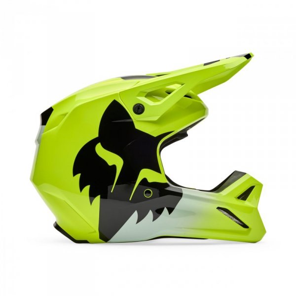 KASK MOTOCYKLOWY FOX V1 SHIELD FLUO YELLOW XXL