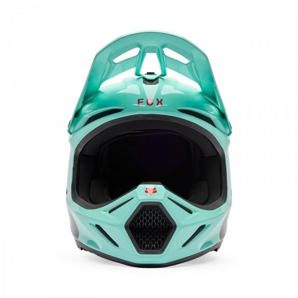 KASK MOTOCYKLOWY FOX V3 DRIP TURQUOISE M
