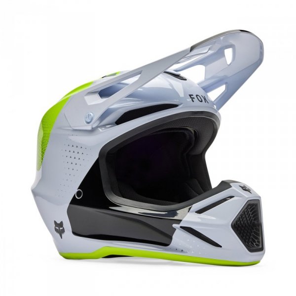 KASK MOTOCYKLOWY FOX V3 TINE WHITE S