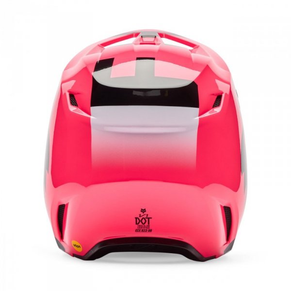 KASK MOTOCYKLOWY JUNIOR FOX V1 SHIELD PINK YM