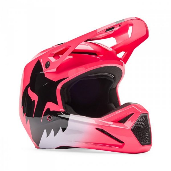 KASK MOTOCYKLOWY JUNIOR FOX V1 SHIELD PINK YL