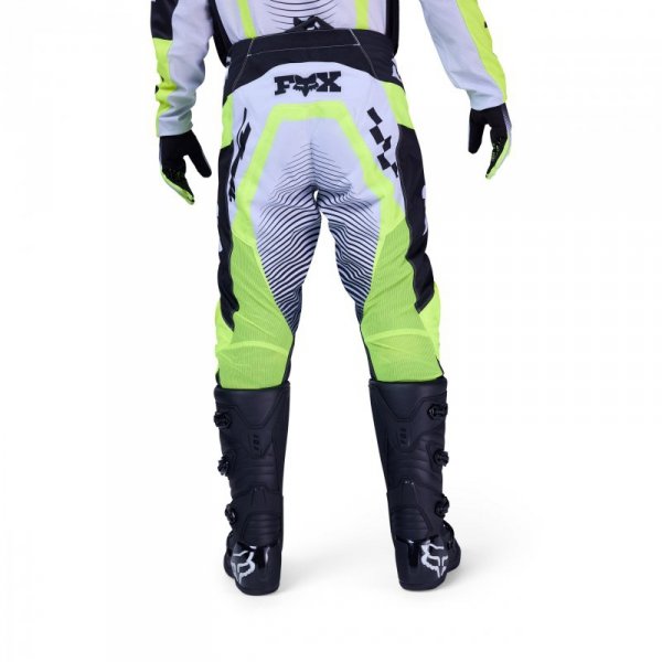SPODNIE MOTOCYKLOWE FOX 180 COLLECT GREY YELLOW 32