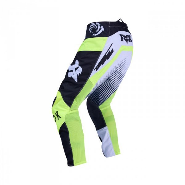 SPODNIE MOTOCYKLOWE FOX 180 COLLECT GREY YELLOW 36