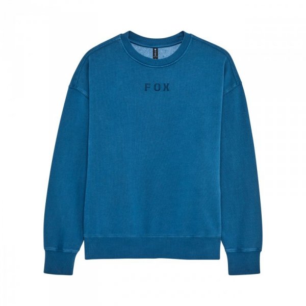 BLUZA FOX WORDMARK OVERSIZED FLEECE CREW TWILIGHT M