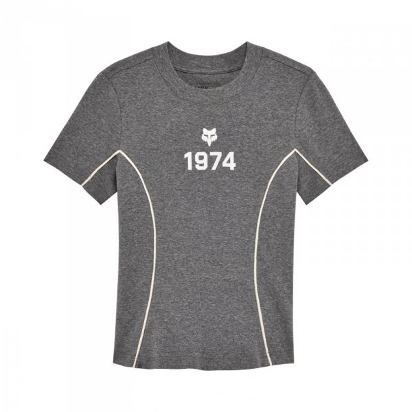 T-SHIRT DAMSKI FOX MOTO-X FITTED HEATHER GRAPHITE S