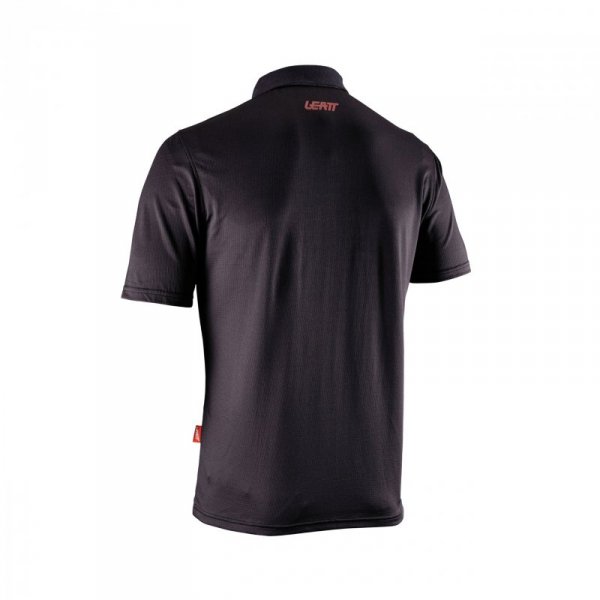 T-SHIRT LEATT POLO TEAM BLACK M