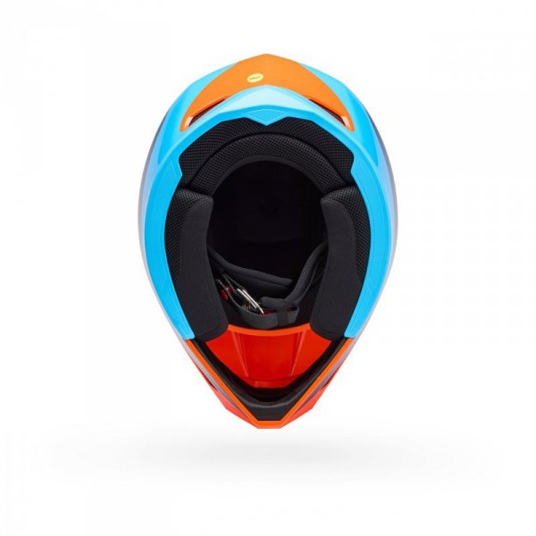 KASK MOTOCYKLOWY BELL MX-10 MIPS WAVE ORANGE BLUE M