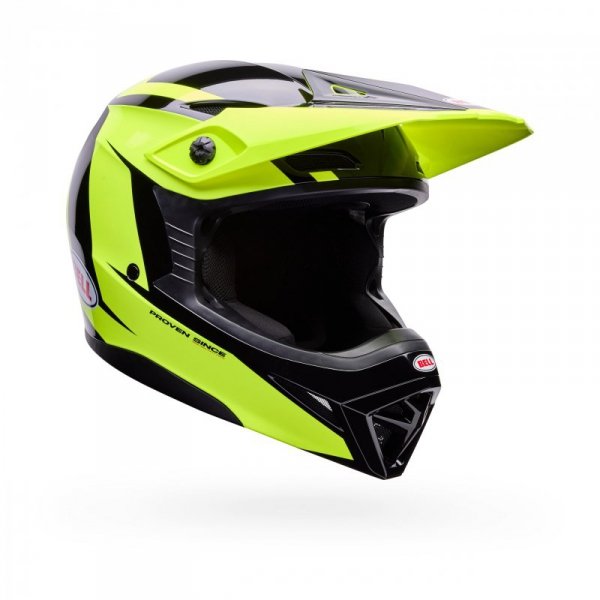 KASK MOTOCYKLOWY BELL MX-10 MIPS TALON YELLOW BLACK S