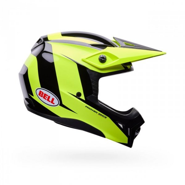 KASK MOTOCYKLOWY BELL MX-10 MIPS TALON YELLOW BLACK XL