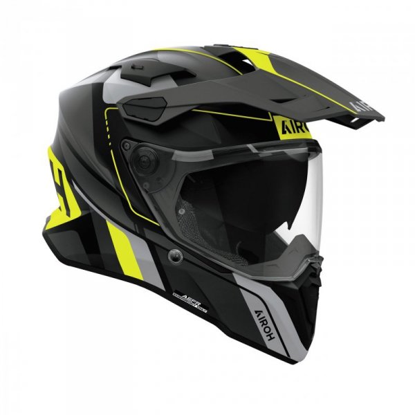 KASK MOTOCYKLOWY AIROH COMMANDER 2 SKIP YELLOW MATT S