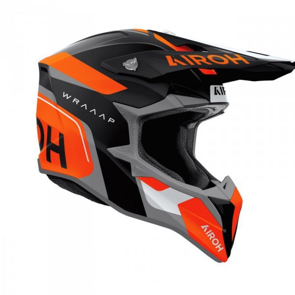 KASK MOTOCYKLOWY AIROH WRAAAP CONQUER ORANGE MATT XXS