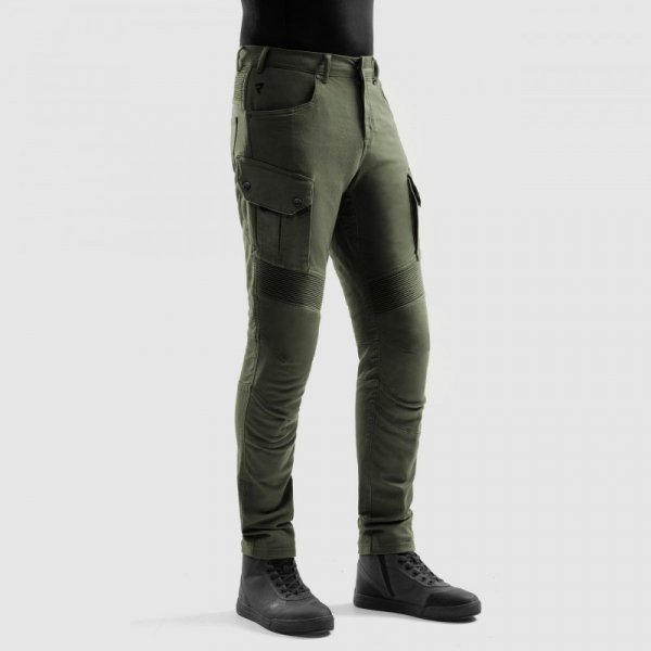 JEANSY MOTOCYKLOWE REBELHORN FASTER OLIVE GREEN 28/32