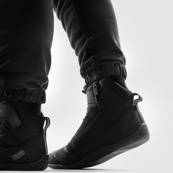 JEANSY MOTOCYKLOWE DAMSKIE REBELHORN FASTER BLACK 34/28 W34/28