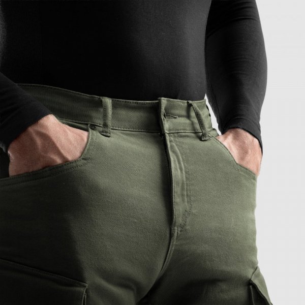 JEANSY MOTOCYKLOWE REBELHORN FASTER OLIVE GREEN 32/34