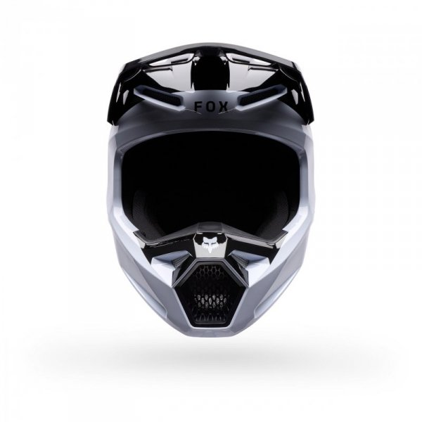 KASK MOTOCYKLOWY JUNIOR FOX V1 NOBLE BLACK WHITE YL