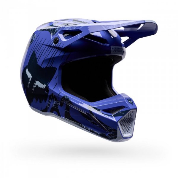 KASK MOTOCYKLOWY JUNIOR FOX V1 DIFFUSE SE PURPLE DOVE YS
