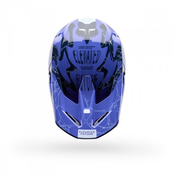 KASK MOTOCYKLOWY JUNIOR FOX V1 DIFFUSE SE PURPLE DOVE YS