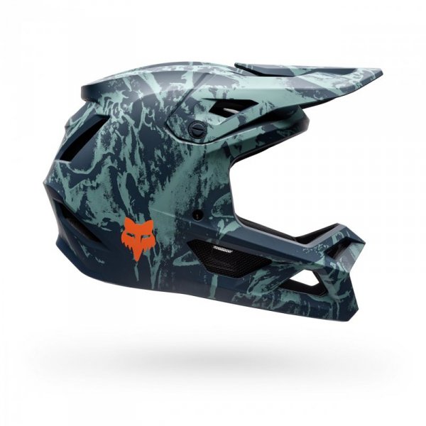 KASK ROWEROWY FOX RAMPAGE IMG PRINT ARCTIC BLUE L