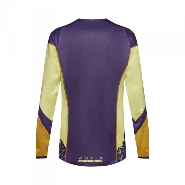 BLUZA MOTOCYKLOWA FOX 180 IMAGE PRINT PURPLE YELLOW XL YXL