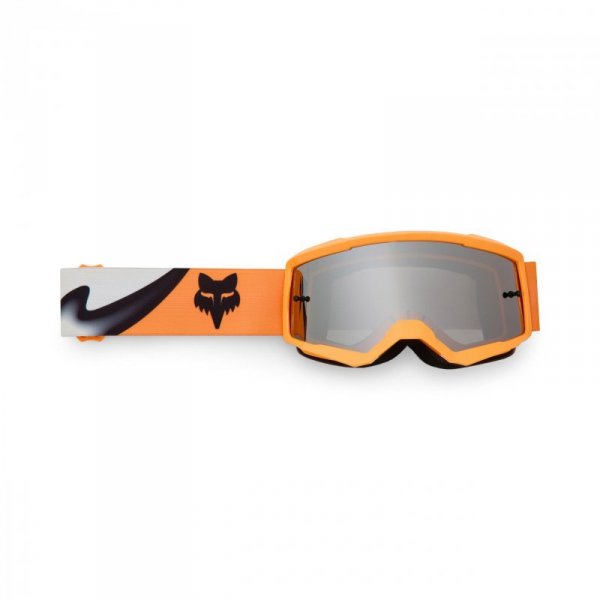 GOGLE MOTOCYKLOWE JUNIOR FOX MAIN NOBLE BLACK WHITE OS YOS