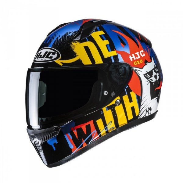 KASK MOTOCYKLOWY HJC C10 FOP BLACK BLUE M
