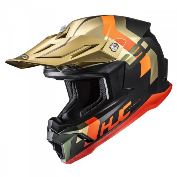KASK MOTOCYKLOWY HJC C50 PRIMAL GOLD BLACK L