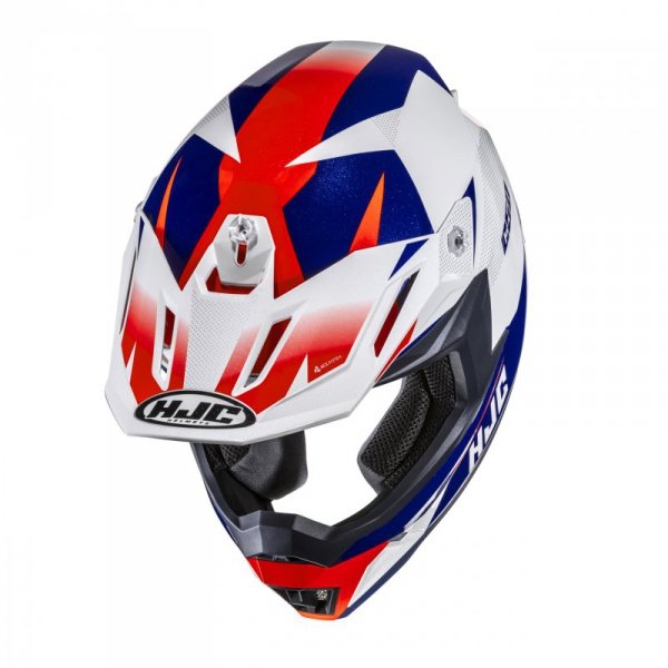 KASK MOTOCYKLOWY HJC C50 SLIDE WHITE BLUE XL