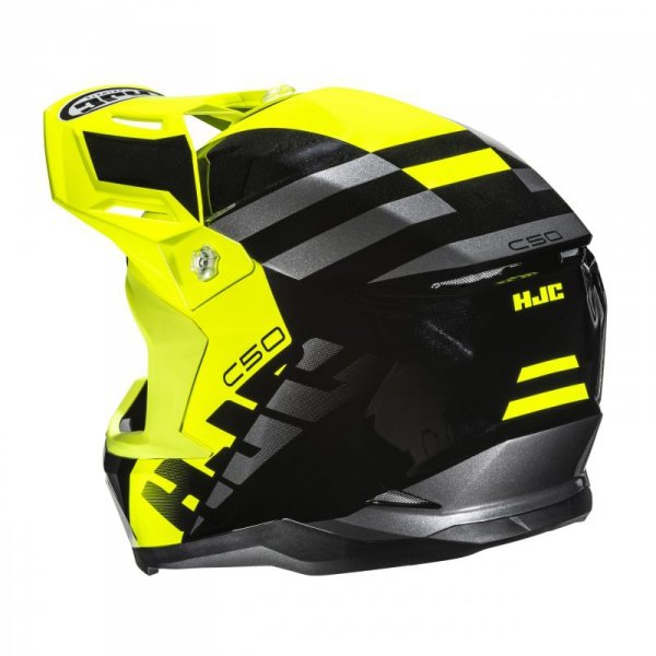 KASK MOTOCYKLOWY HJC C50 MIRAGE YELLOW BLACK S
