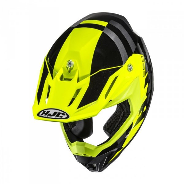 KASK MOTOCYKLOWY HJC C50 MIRAGE YELLOW BLACK M