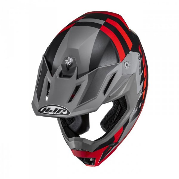 KASK MOTOCYKLOWY HJC C50 MIRAGE GREY RED XXL