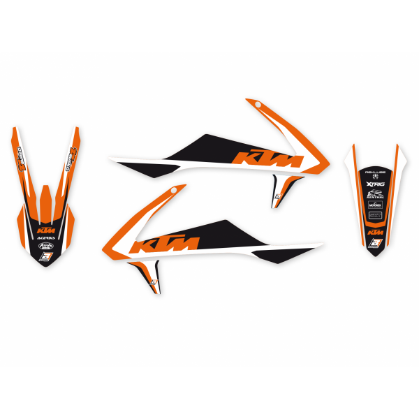 BLACKBIRD KOMPLET NAKLEJEK (OKLEINA) KTM SX/ SXF (16-18) Dream4