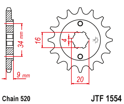DID JT zestaw napędowy Hyosung GV250 Aquila (04-15)