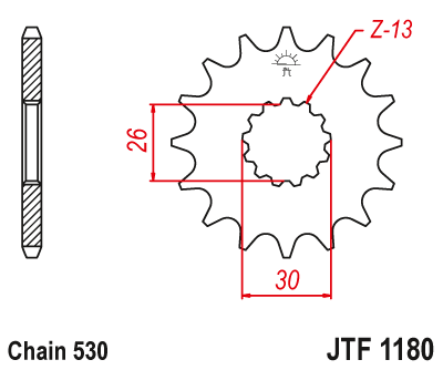 DID JT zestaw napędowy Triumph 955 Speed Triple / 99-01
