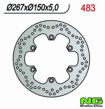 Tarcza hamulcowa tylna YAMAHA BT 1100 BULDOG (02-) 