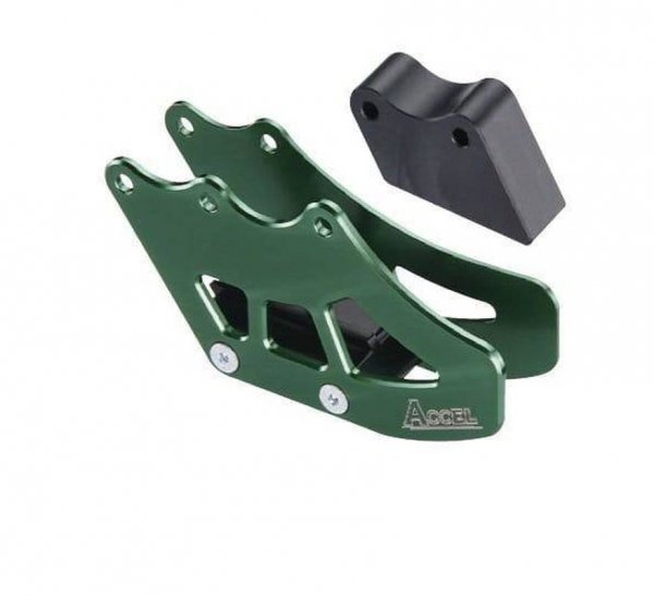 Accel prowadnica łańcucha - Kawasaki KXF 250 (04-05) - zielony, złoty