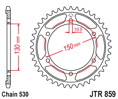 DID JT zestaw napędowy Yamaha XJR1300 (99-01)