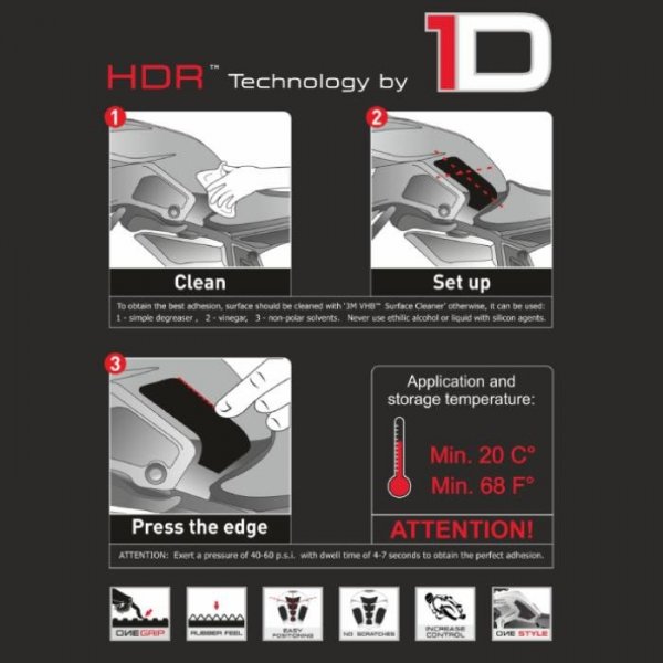 ONEDESIGN Grip Boczny HDR G310GS 18-24 BMW czarny