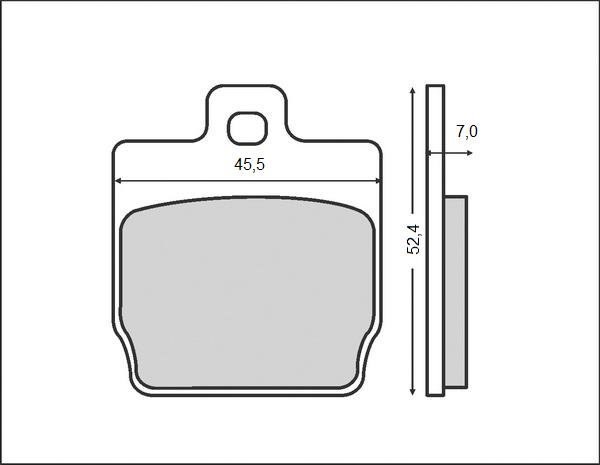 BRENTA KLOCKI HAMULCOWE YAMAHA/ MBK 