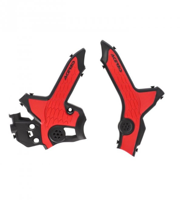 ACERBIS OSŁONY RAMY X-GRIP HONDA CRF 250 L 21-24, CRF 300 L 21-26, CRF 300 RALLY 21-24 KOLOR CZERWONY / CZARNY