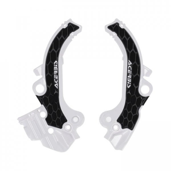 ACERBIS OSŁONY RAMY X-GRIP KTM SX 65 24-26, GAS GAS MC 65 24-26, HUSQVARNA TC 65 24-26 KOLOR BIAŁY / CZARNY