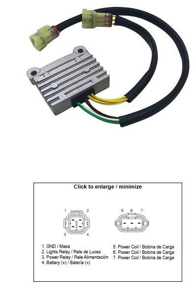 DZE REGULATOR NAPIĘCIA KTM 125/150/250/300/350/450/400 EXC/EXC-F/XC/XC-W/XCF-W 17-23; HUSQVARNA 150/250/300/350/450/501 FE/TE/TX