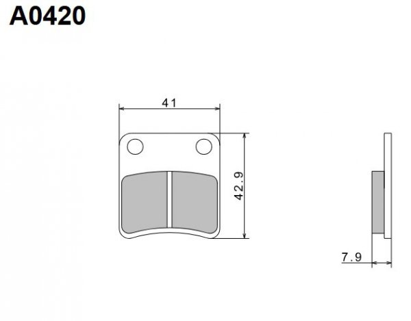 NISSIN KLOCKI HAMULCOWE KH257 PREMIUM SEMI-METALLIC (SPIEK METALICZNY) (ECE R90) (MADE IN JAPAN) (2P-246NS)