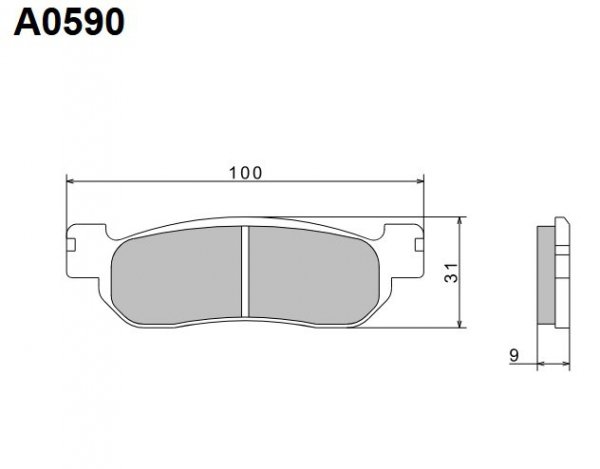 NISSIN KLOCKI HAMULCOWE KH275 PREMIUM SEMI-METALLIC (SPIEK METALICZNY) (ECE R90) (MADE IN JAPAN) (2P-266NS)
